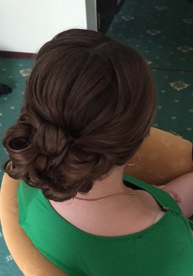 Свадебная прическа А18465 - Стилист Екатерина Анина