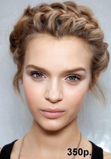 Прическа на свадьбу С19038 - Стилист-визажист Студия маникюра Neilon