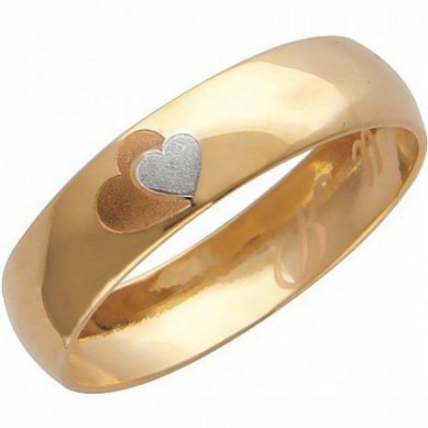 Обручальное кольцо 01О0101664300-Т11175 - Ювелирный салон Тутанхамон