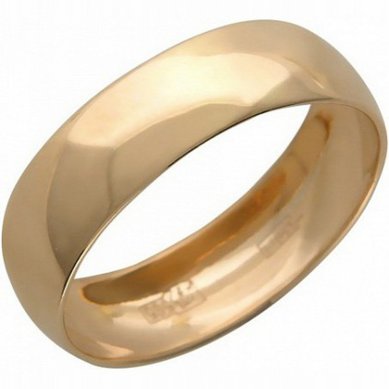 Обручальное кольцо 01О010140-Т11183 - Ювелирный салон Тутанхамон