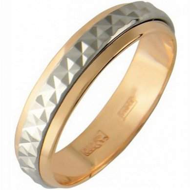 Обручальное кольцо 01О760019-Т11189 - Ювелирный салон Тутанхамон