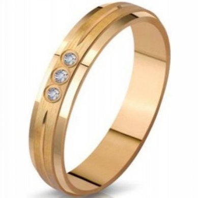 Обручальное кольцо 82014-Т11213 - Ювелирный салон Тутанхамон