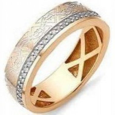 Обручальное кольцо 24-01502-Т11214 - Ювелирный салон Тутанхамон