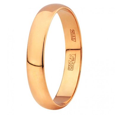 Обручальное кольцо 122000-К-Ю4418 - Ювелирный магазин Юверос
