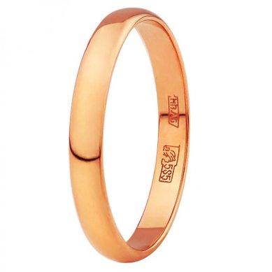 Обручальное кольцо 122000-Ю4419 - Ювелирный магазин Юверос