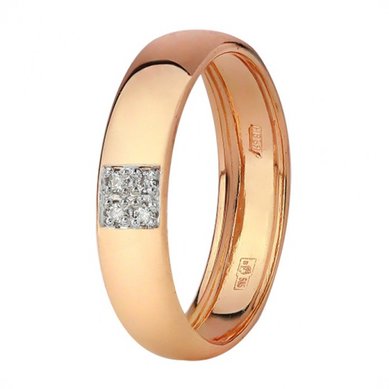 Обручальное кольцо 12003-Ю4430 - Ювелирный магазин Юверос