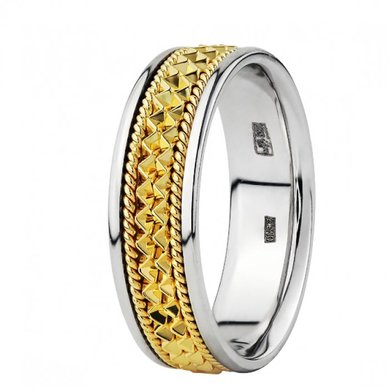 Обручальное кольцо 100224-Ю4654 - Ювелирный магазин Юверос