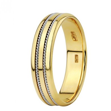 Обручальное кольцо 100233-Ю4655 - Ювелирный магазин Юверос