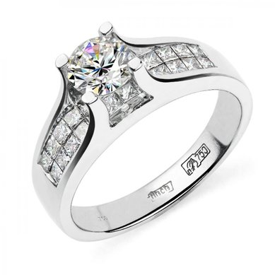 Помолвочное кольцо 81018-Ю6371 - Ювелирный магазин Юверос