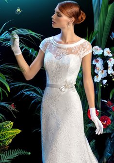 Свадебное платье Анита-С57573. А-силуэт, длинное со шлейфом.